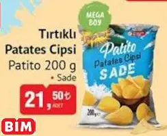 PATİTO TIRTIKLI PATATES CİPSİ